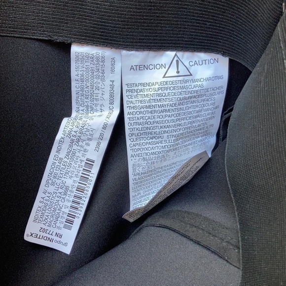 Zara basics black faux suede leather pants size XS - Picture 8 of 11